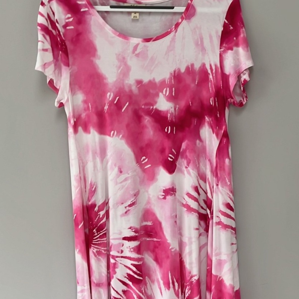 Pink Tie-Dye Dress PL